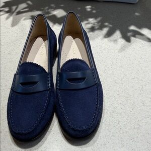 Cole Haan Dark Blue Suede Loafers